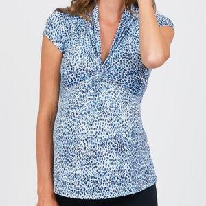 Maternity blue top, size L